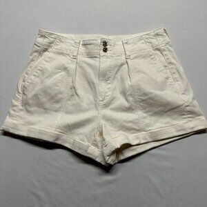 Paige Cream Denim Shorts - Size 28